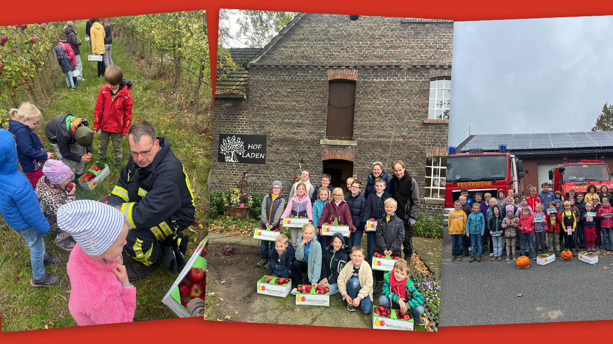 Kinderbesuch auf dem Hof Eusterbrock